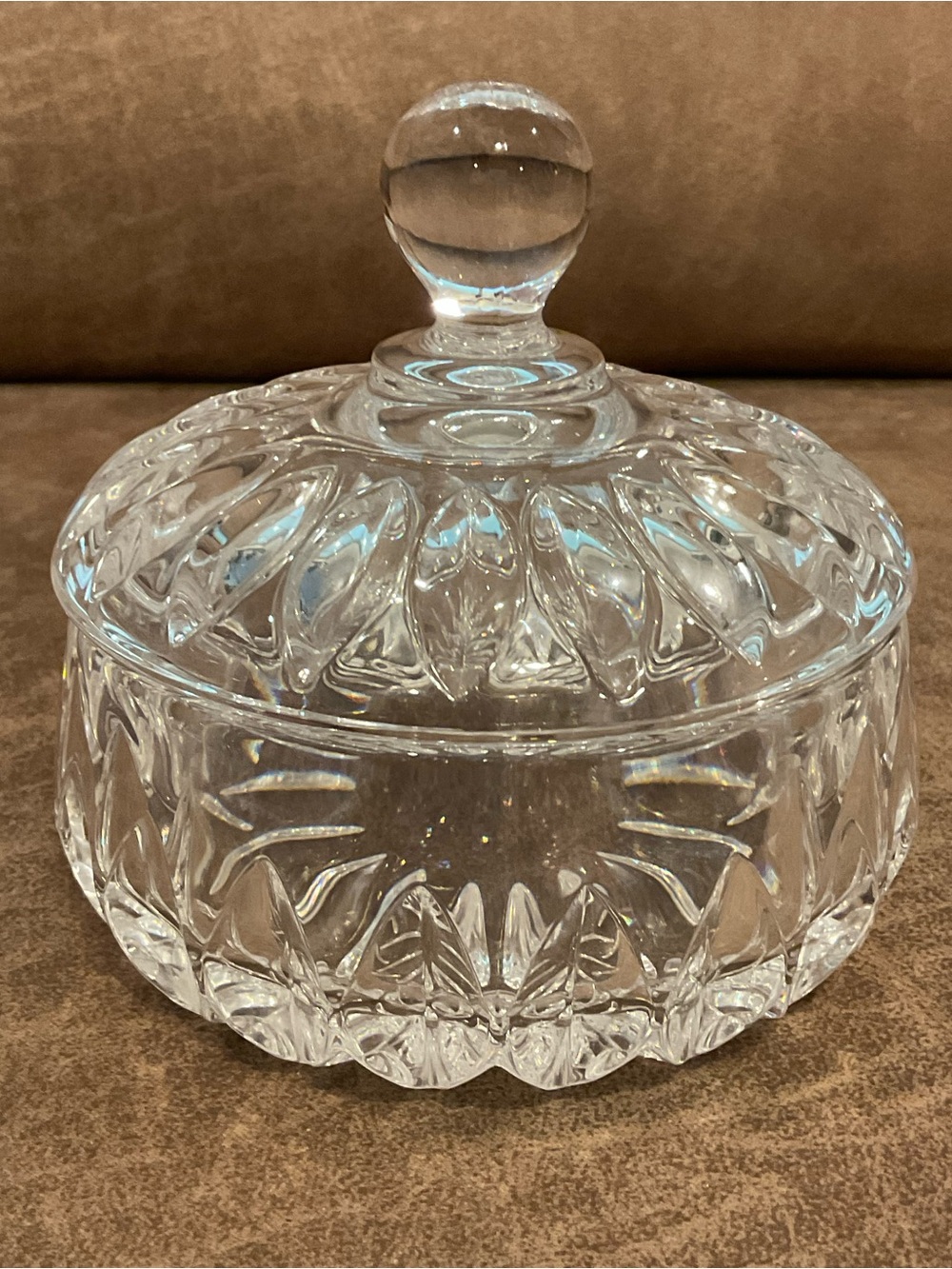 Vintage Gorham Crystal Glass Candy Dish with Lid